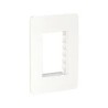 Placa armada con 3 interruptores Blanco Marisio