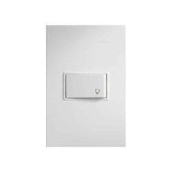 Placa armada con pulsador unipolar campana Blanco Simon 23