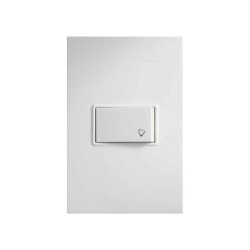 Placa armada con pulsador unipolar campana Blanco Simon 23