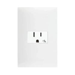 Placa armada con contacto 2P+T Blanco Serie 25 Simon