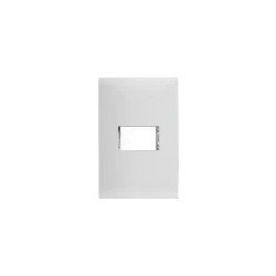 Placa armada con contacto 2P+T Blanco Serie 25 Simon