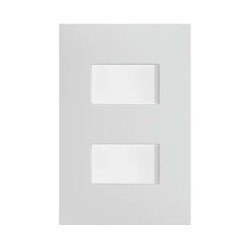 Placa armada con interruptor sencillo + interruptor de escalera Blanco Serie 25 Simon