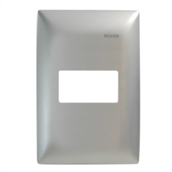 Placa de 1 módulo color Plata Royer 100 Eaton
