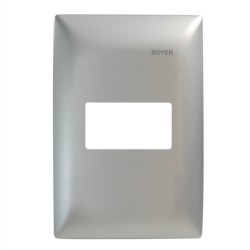 Placa de 1 módulo color Plata Royer 100 Eaton