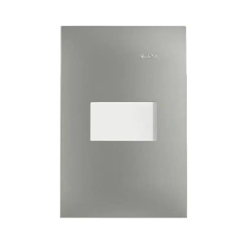 Placa armada con interruptor sencillo Aluminio Mate Serie 25 Simon