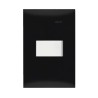 Placa armada con interruptor sencillo Negro Ebano Serie 25 Simon