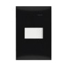 Placa armada con interruptor sencillo Negro Ebano Serie 25 Simon
