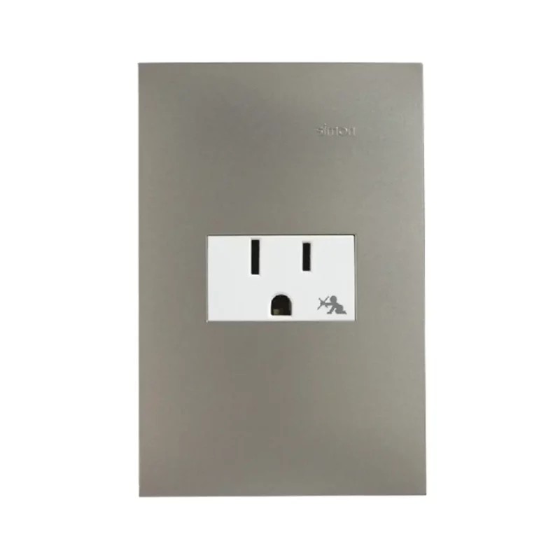 Placa armada con contacto 2P+T Cava Mate Serie 25 Simon