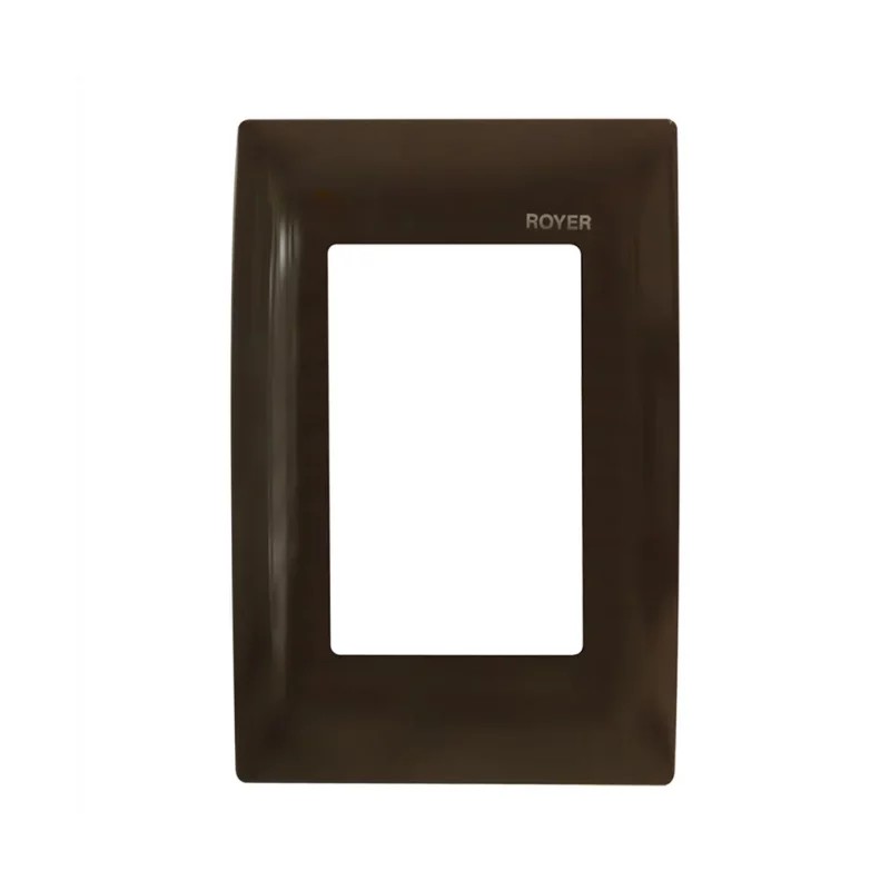 Placa de 3 módulos Chocolate Royer 100 Eaton