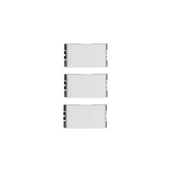 Placa armada con 3 interruptores Merbau Serie 25 Simon