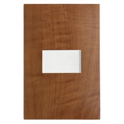 Placa armada con contacto 2P+T Roble Serie 25 Simon