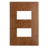 Placa armada con interruptor y contacto 2P+T Roble Serie 25 Simon