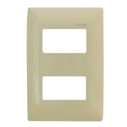 Placa de 2 módulos color Marfil Royer 100 Eaton