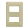 Placa de 2 módulos color Marfil Royer 100 Eaton