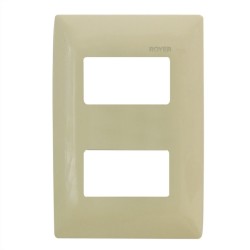 Placa de 2 módulos color Marfil Royer 100 Eaton