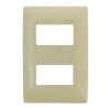 Placa de 2 módulos color Marfil Royer 100 Eaton