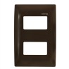 Placa de 2 módulos color Chocolate Royer 100 Eaton