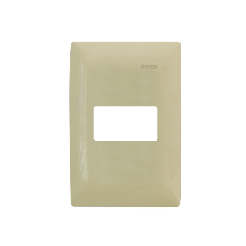 Placa de 1 módulo color Marfil Royer 100 Eaton