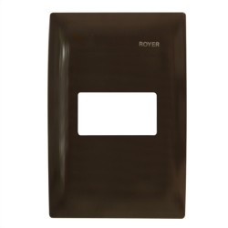 Placa de 1 módulo color Chocolate Royer 100 Eaton