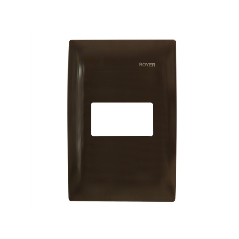 Placa de 1 módulo color Chocolate Royer 100 Eaton