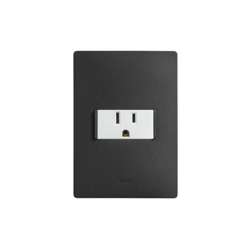 Placa armada con contacto 2P+T Blanco Serie 26 Simon