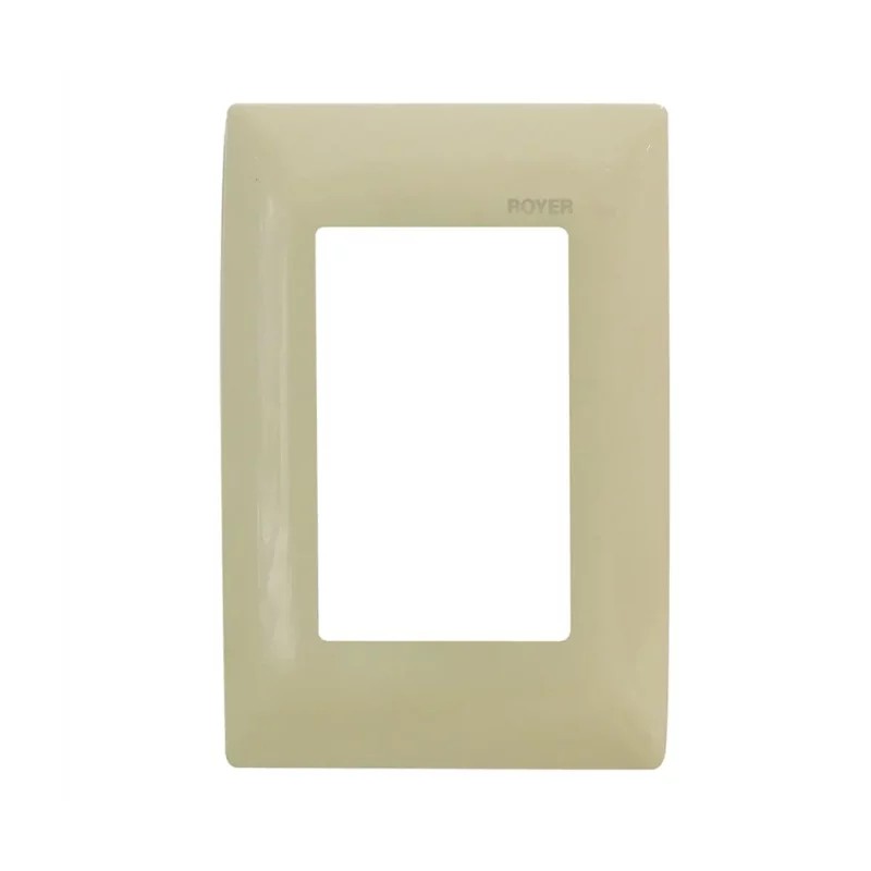 Placa de 3 módulos Marfil Royer 100 Eaton