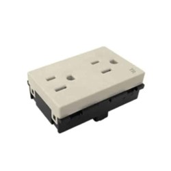 Receptaculo dúplex 2P+T Nema 5-15R Marfil Royer 100 Eaton