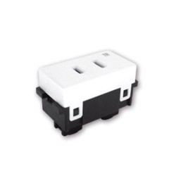 Contacto sencillo 2P 15A 127VCA color Blanco Royer 100 Eaton