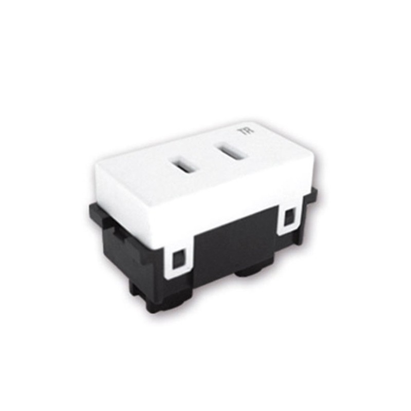 Contacto sencillo 2P 15A 127VCA color Blanco Royer 100 Eaton