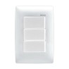 Placa armada con 3 Interruptores Blanco Royer 100 Eaton