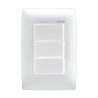 Placa armada con 3 Interruptores Blanco Royer 100 Eaton
