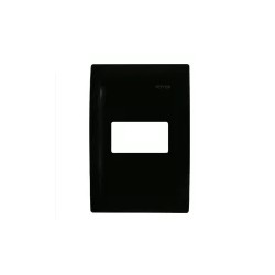 Placa armada con Interruptor sencillo Negro Royer 100 Eaton