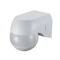 Sensor de movimiento 180° infrarrojo multiposición IP44 0.5W Tecnolite