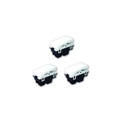 Placa armada con 3 Interruptores Plata Royer 100 Eaton