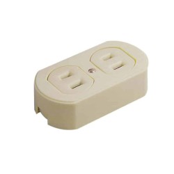 Contacto dúplex 2P 15A 127V Marfil Royer