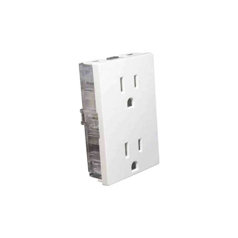 Conctacto Dúplex 4 Módulos 15A 127V Illux