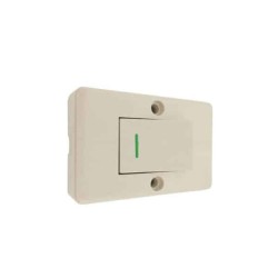 Apagador cuadrado Marfil Illux