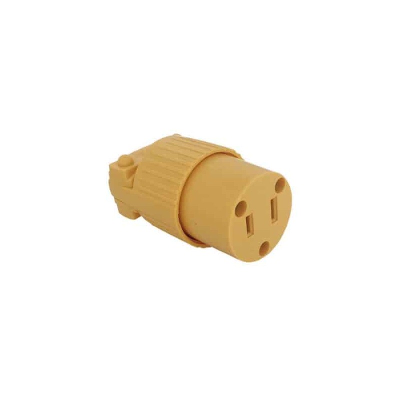 Clavija aterrizada con abrazadera Illux