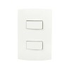 Placa Armada 2 Interruptor 16A Mistic Blanco