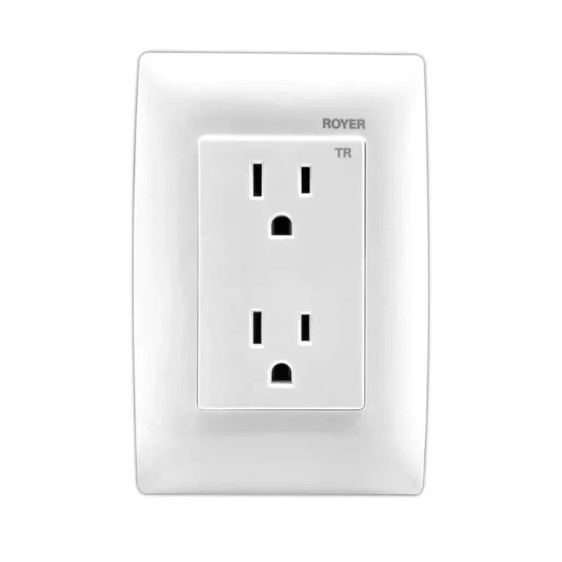 Placa con contacto dúplex Blanco Royer 100 Eaton