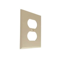 Placa dúplex de plástico Marfil Illux