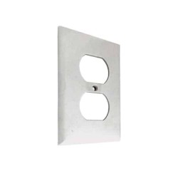 Placa para contacto dúplex Satinado Con-x Illux