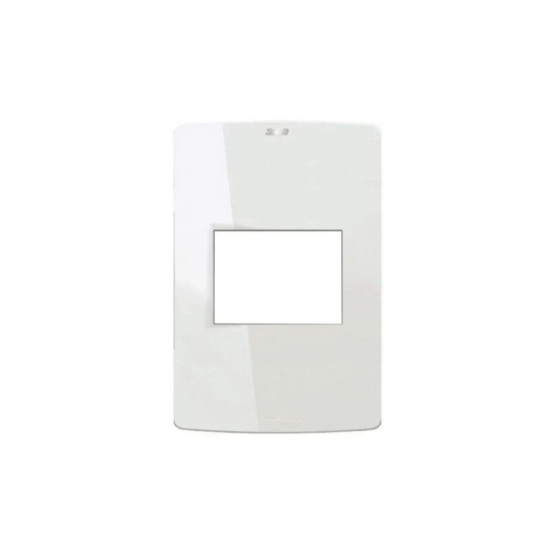 Placa Pininfarina Color Blanco 2 Módulos Illux