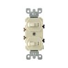 Apagador doble palanca 15A 120/277V Marfil Leviton