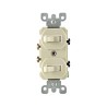 Apagador doble palanca 15A 120/277V Marfil Leviton