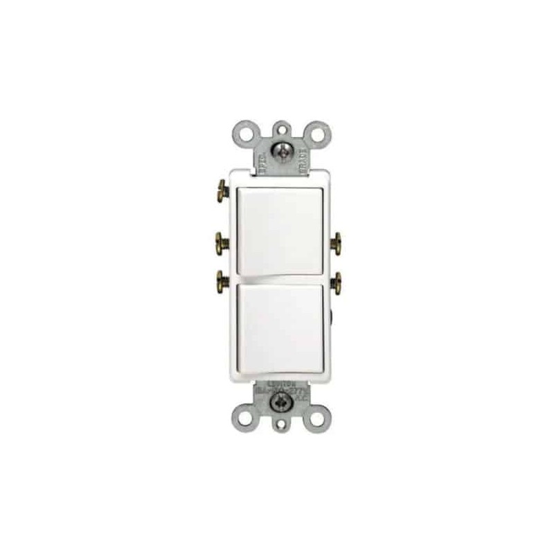 Apagador dúplex 15A 120/277V Blanco Leviton