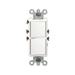Apagador dúplex 15A 120/277V Blanco Leviton