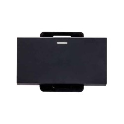 Apagador sencillo 3/3 10A  | Stalo & Kristalo | Negro Mate | Leviton