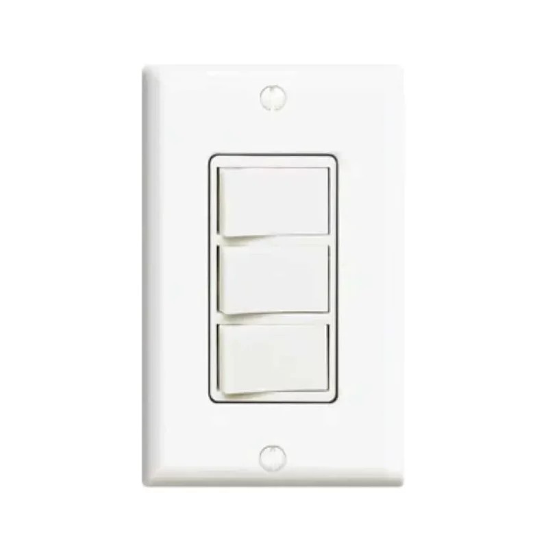 Apagador triple 15A 120V Blanco Decora Leviton