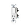 Apagador y contacto 15A 120V Blanco Decora Leviton